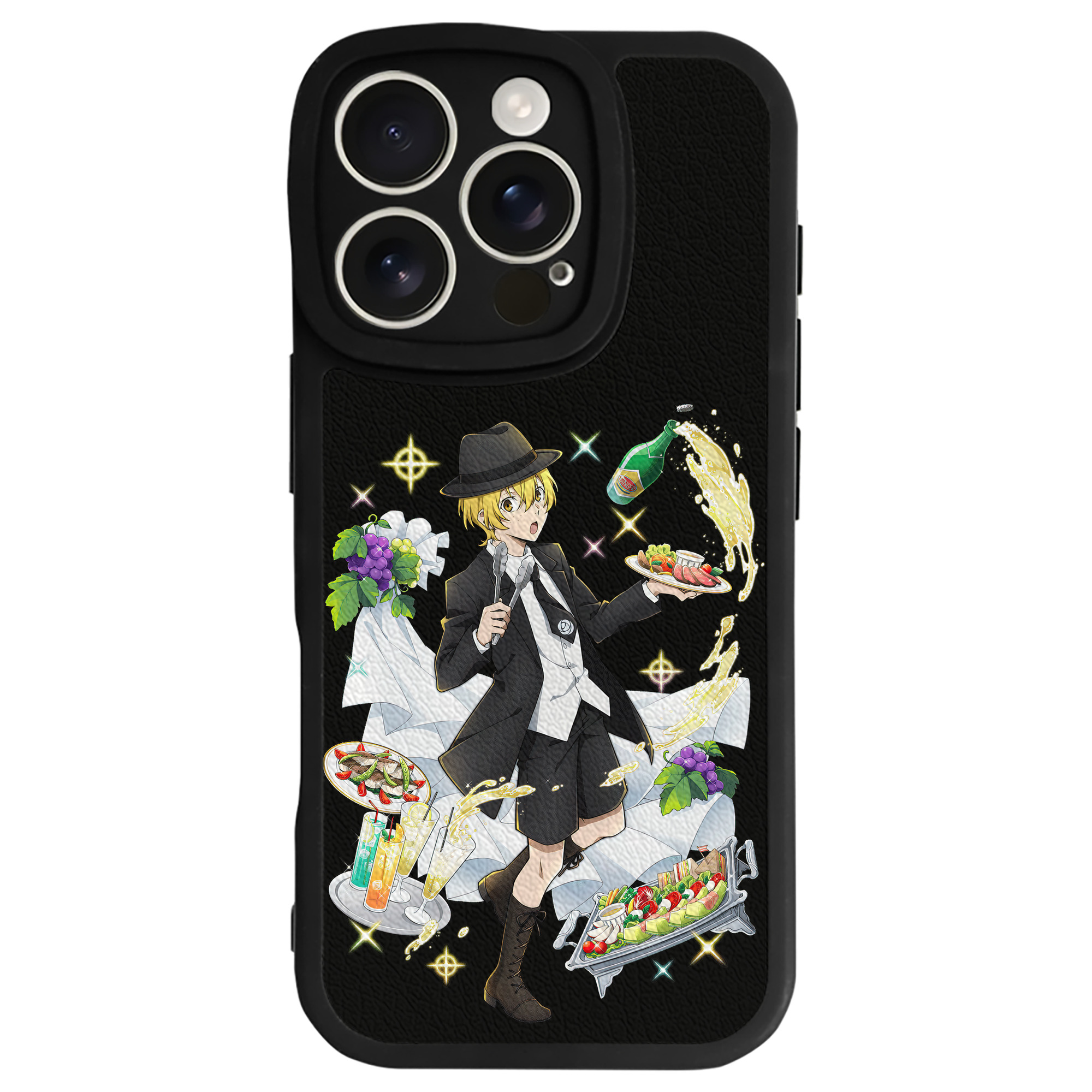 （画像用） 文豪ストレイドッグス Bungo Stray Dogs 【iPhone 16シリーズ対応】シリコンスマホケース（レザー調） 材質：シリコン